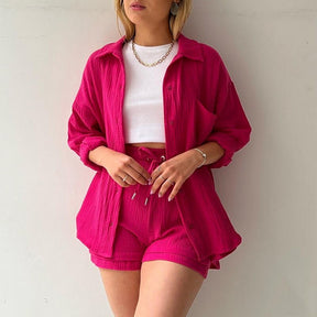 Conjunto Feminino Short e Blusa Suit