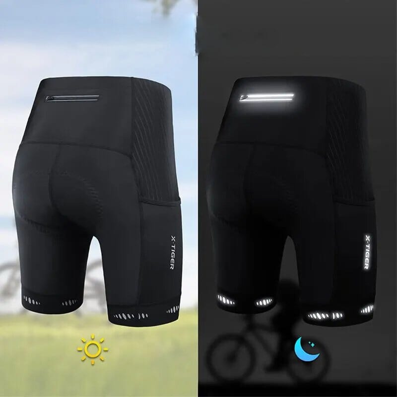 Bermuda Ciclismo Masculina com Bolso e Gel 5D Acolchoado